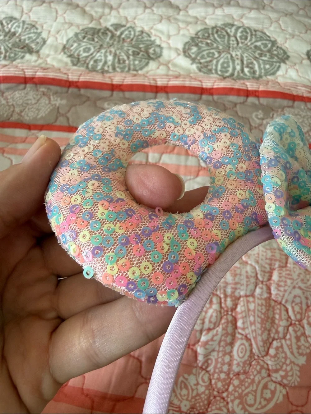 Minnie Donut Sprinkles Macaroon Headband Ears